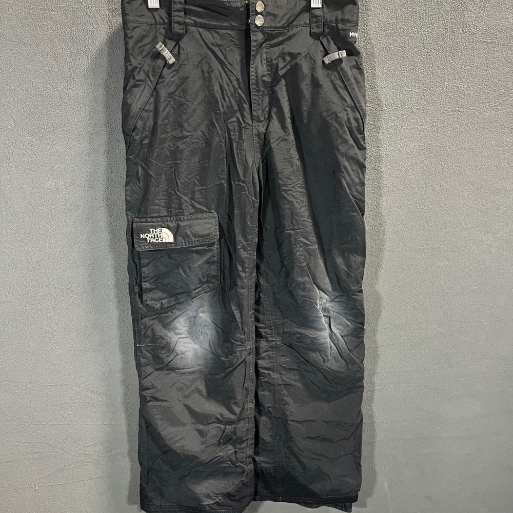 The North Face HyVent Boys Large Black Snow Pants Ski Snowboard Cargo Pockets